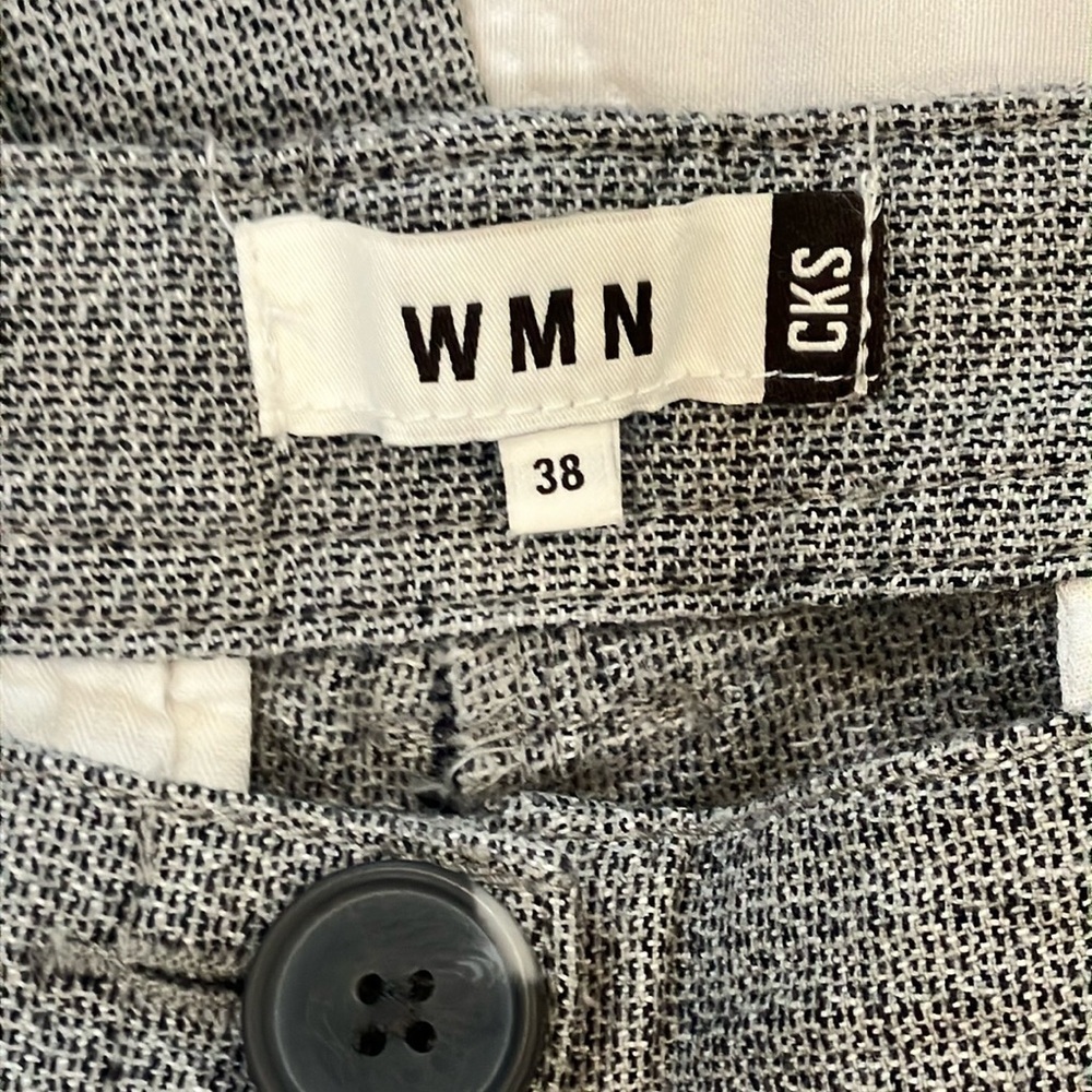 CKS Women’s W32L32.25” tweed like Gray cotton blend Trousers - Picture 4 of 16